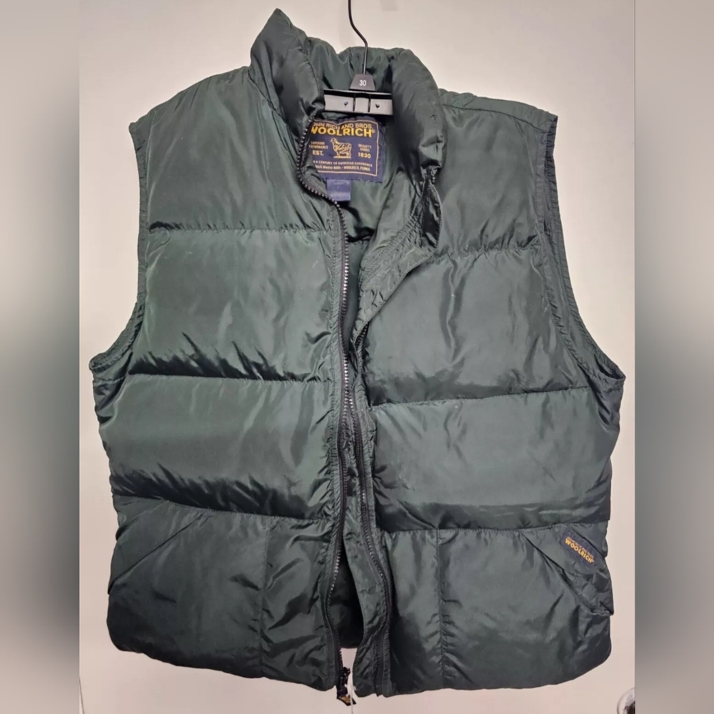 Womens Green Woolrich Puffer Vest